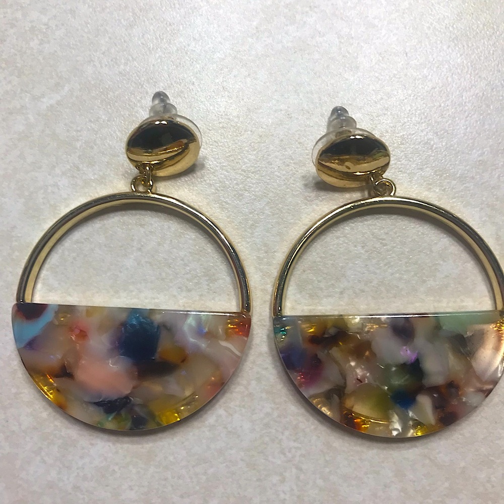 Multicolored Statement Earrings